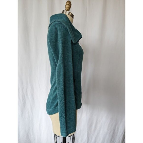 Royal Robbins Fleece Jacket Women's Size XS Green Full Zip Outdoor Hiking Collar - Picture 4 of 6
